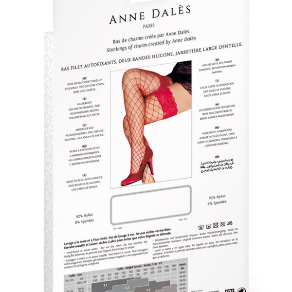 Bas autofixants Erica Rouge – Anne d’Alès