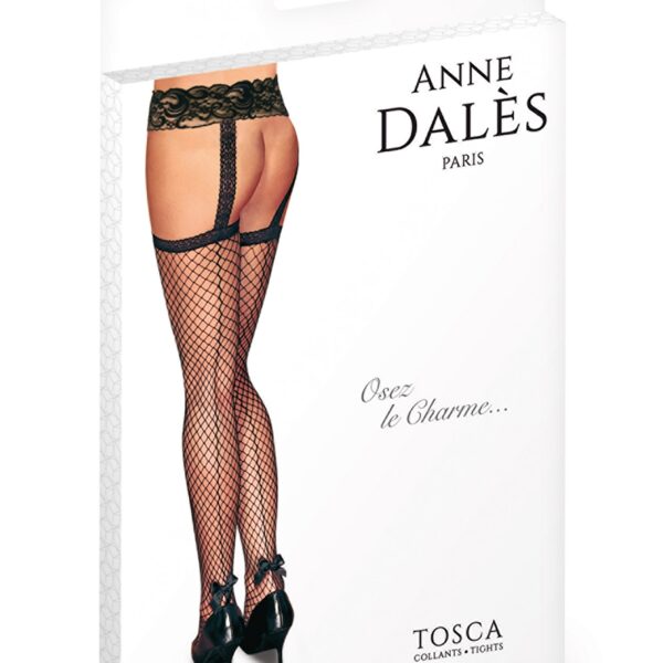 Collants ouvert résille noir Tosca – Anne d’Alés