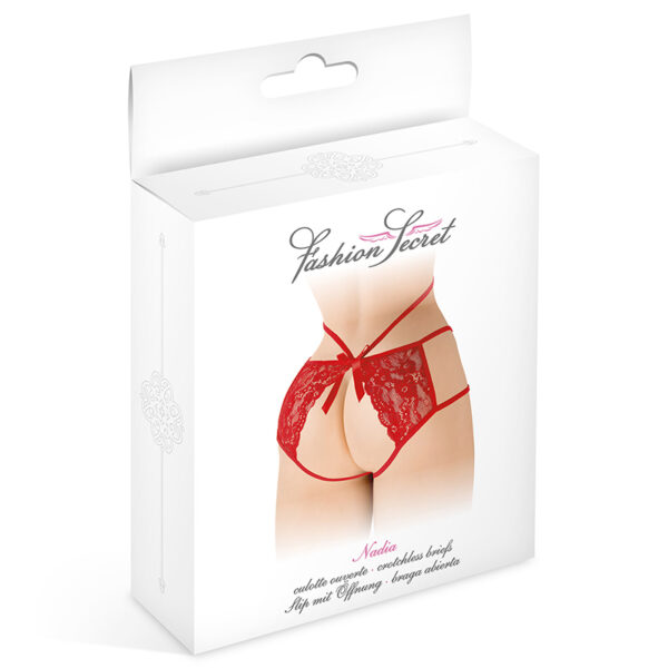 Culotte ouverte  Nadia – rouge