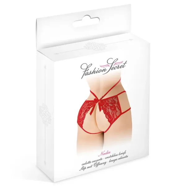 Culotte ouverte Nadia – rouge