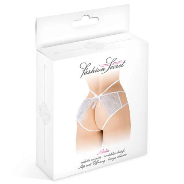 Culotte ouverte  Nadia – blanc
