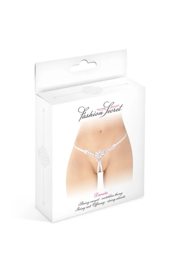 String ouvert Danuta – blanc - 94edenstreet.com - sexshop en ligne
