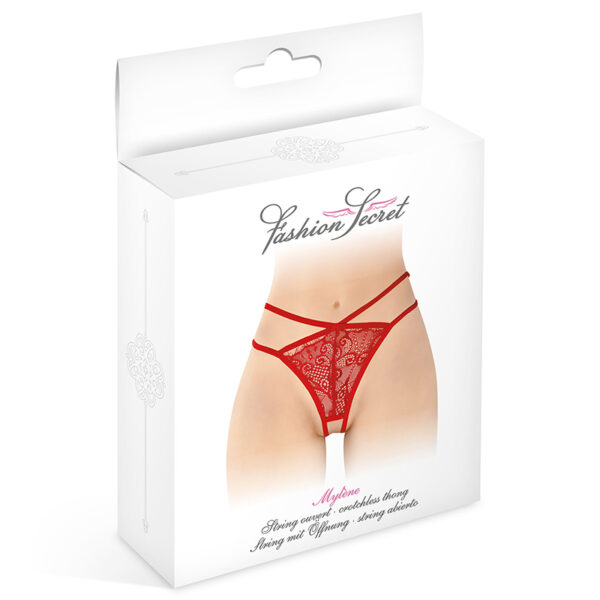 String ouvert Mylene – rouge