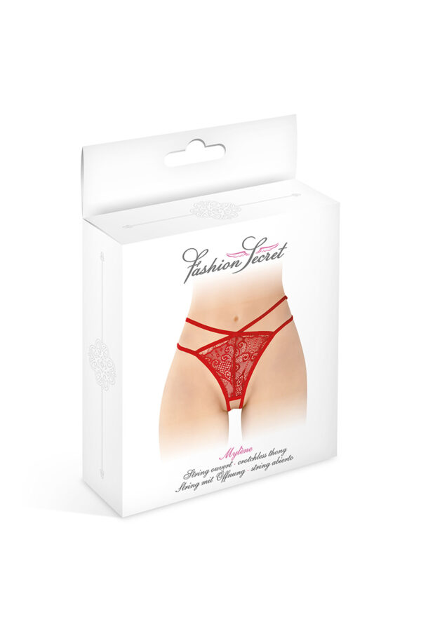 String ouvert Mylene - rouge – Image 2