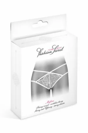 String ouvert Mylene – blanc - 94edenstreet.com - sexshop en ligne