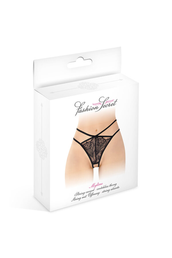String ouvert Mylene - noir – Image 2