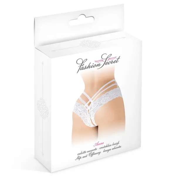Tanga ouvert Anne – blanc