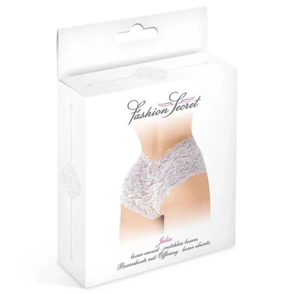 Boxer ouvert Julia – blanc