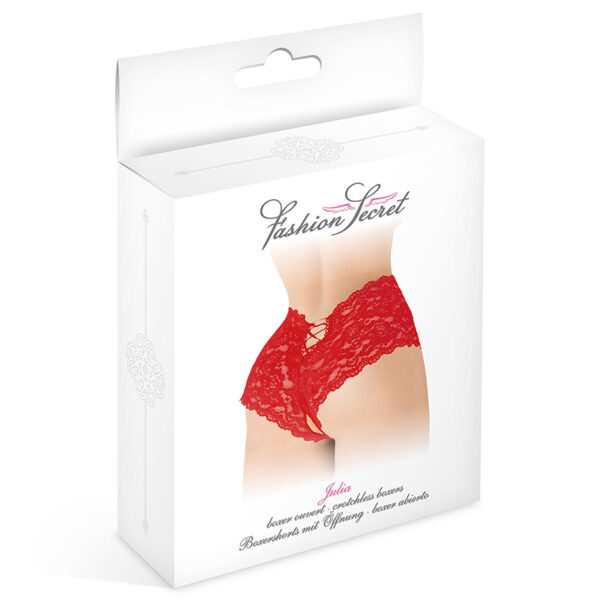 Boxer ouvert Julia – rouge