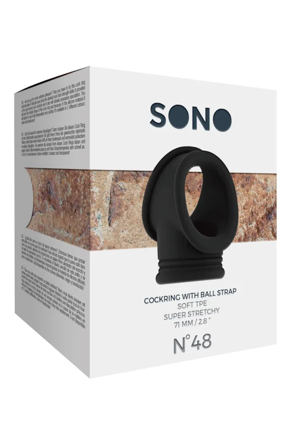 Cockring avec Ball Strap SONO 48 - 94edenstreet.com - sexshop en ligne