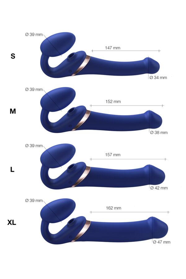 Strap-on-me Multi Orgasm bleu nuit XL - 94edenstreet.com - sexshop en ligne