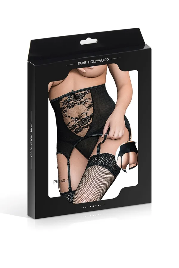 Serre-taille jarretelles avec string - 94edenstreet.com - sexshop en ligne