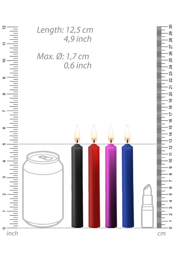 4 bougies SM colorées - Ouch! – Image 3
