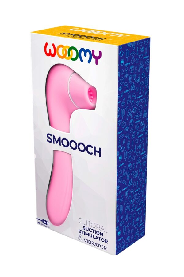 Stimulateur clitoridien Smooch rose – Wooomy - 94edenstreet.com - sexshop en ligne