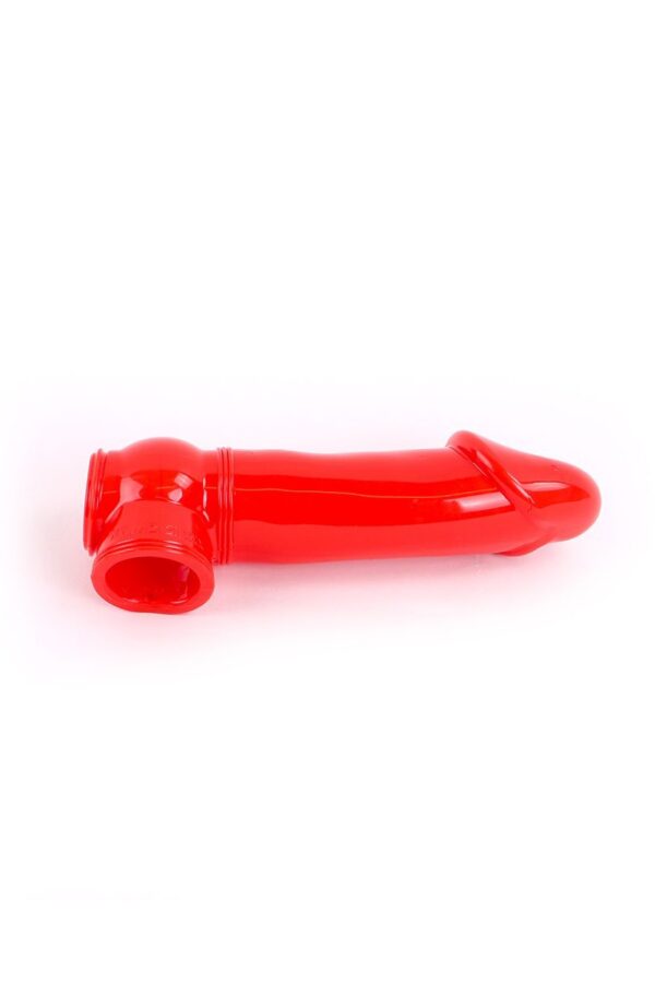 Gaine de pénis semi-réaliste rouge 19×4,5 cm – Zizi - 94edenstreet.com - sexshop en ligne