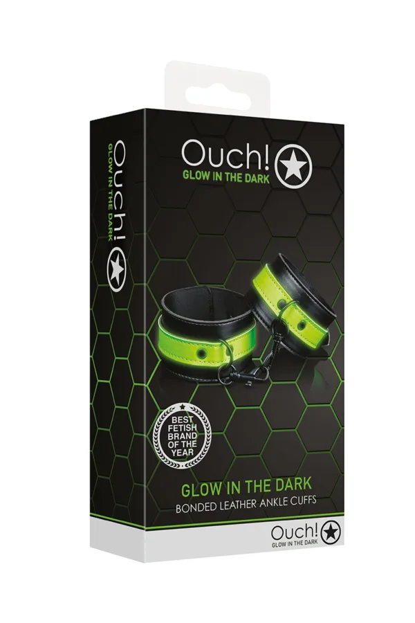 Menottes chevilles phosphorescentes – Ouch - 94edenstreet.com - sexshop en ligne
