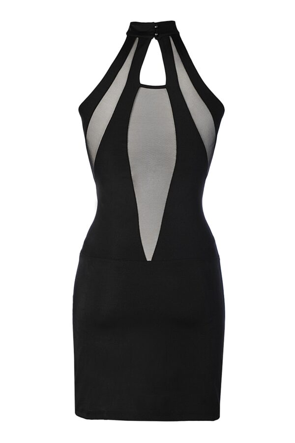 Robe noire V-9269 – Axami - 94edenstreet.com - sexshop en ligne