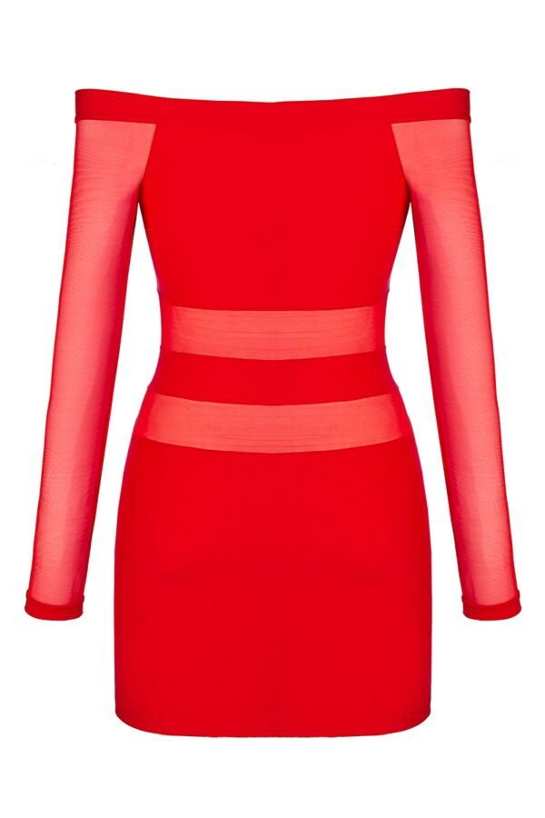 Robe rouge V-9299 – Axami - 94edenstreet.com - sexshop en ligne