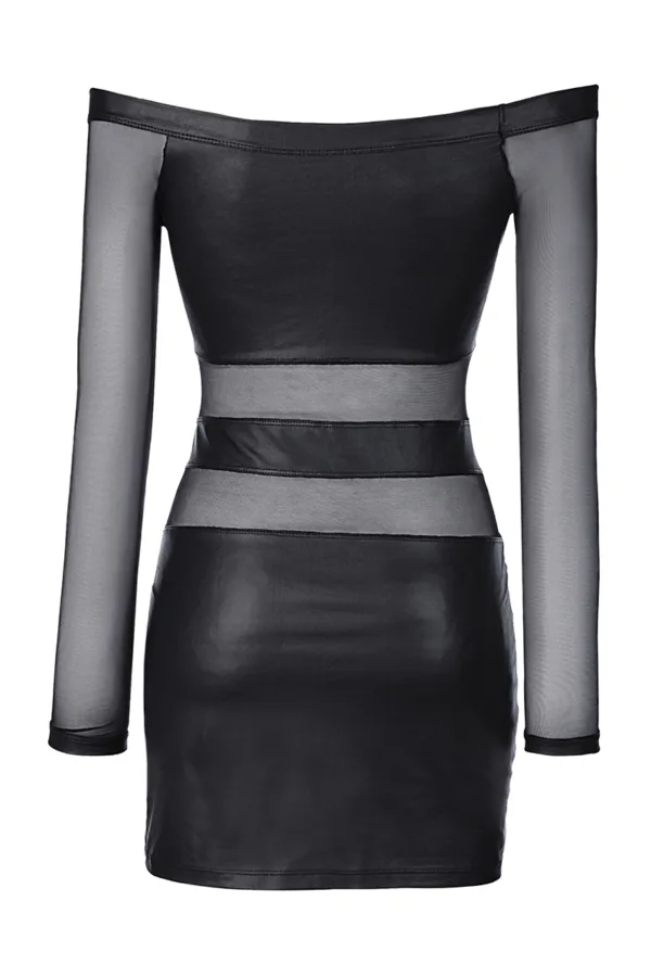 Robe noire V-9309 – Axami - 94edenstreet.com - sexshop en ligne
