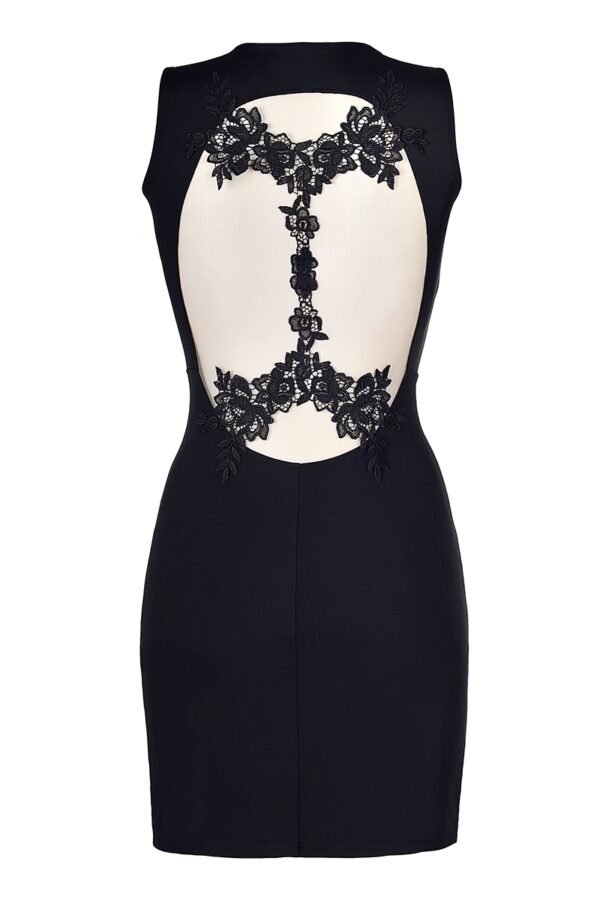 Robe noire V-9209 – Axami - 94edenstreet.com - sexshop en ligne