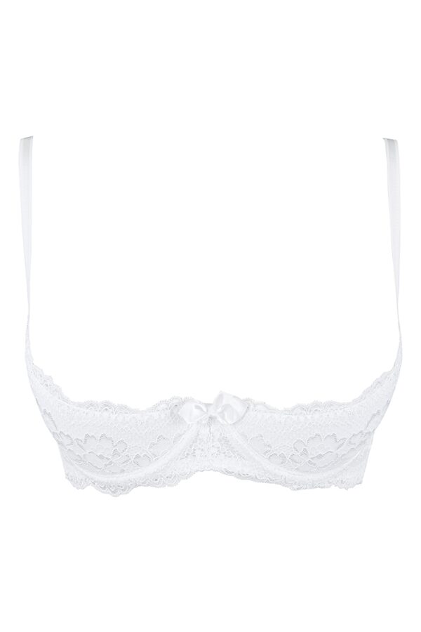 Soutien-gorge ouvert blanc V-9821 – Axami - 94edenstreet.com - sexshop en ligne