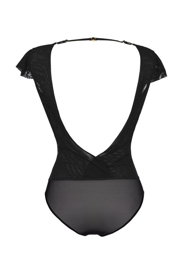 Body tulle et dentelle noir V-9900 – Axami - 94edenstreet.com - sexshop en ligne