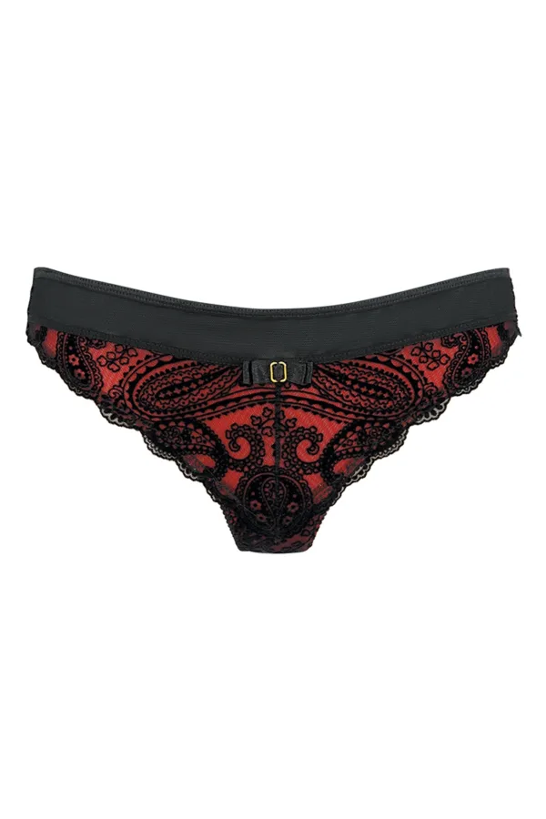 String rouge et noir V-10048 – Axami - 94edenstreet.com - sexshop en ligne