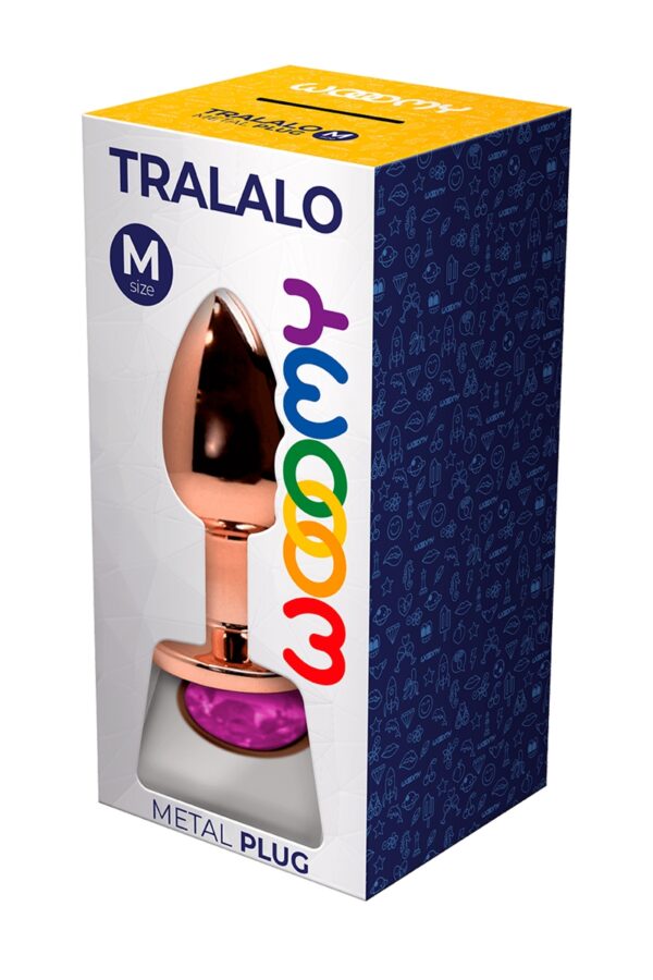 Plug bijou Tralalo rose M – Wooomy - 94edenstreet.com - sexshop en ligne