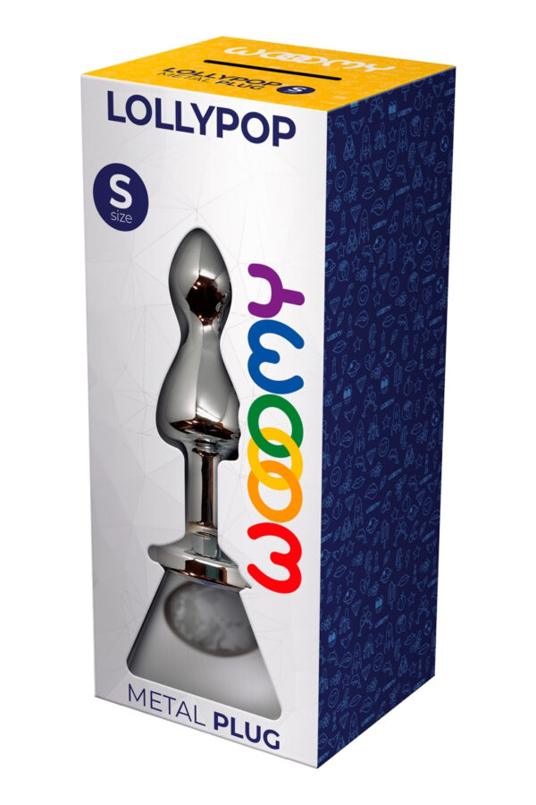 Plug bijou Lollypop transparent S – Wooomy - 94edenstreet.com - sexshop en ligne