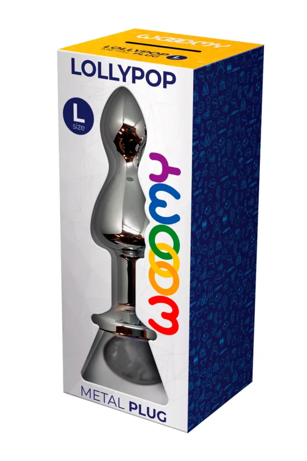 Plug bijou Lollypop transparent L – Wooomy - 94edenstreet.com - sexshop en ligne