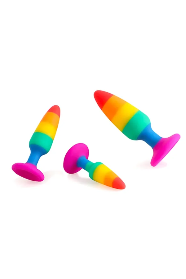 Plug arc en ciel Hiperloo M – Wooomy - 94edenstreet.com - sexshop en ligne
