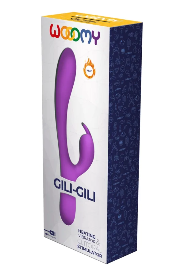 Vibro Rabbit chauffant Gili-Gili – Wooomy - 94edenstreet.com - sexshop en ligne