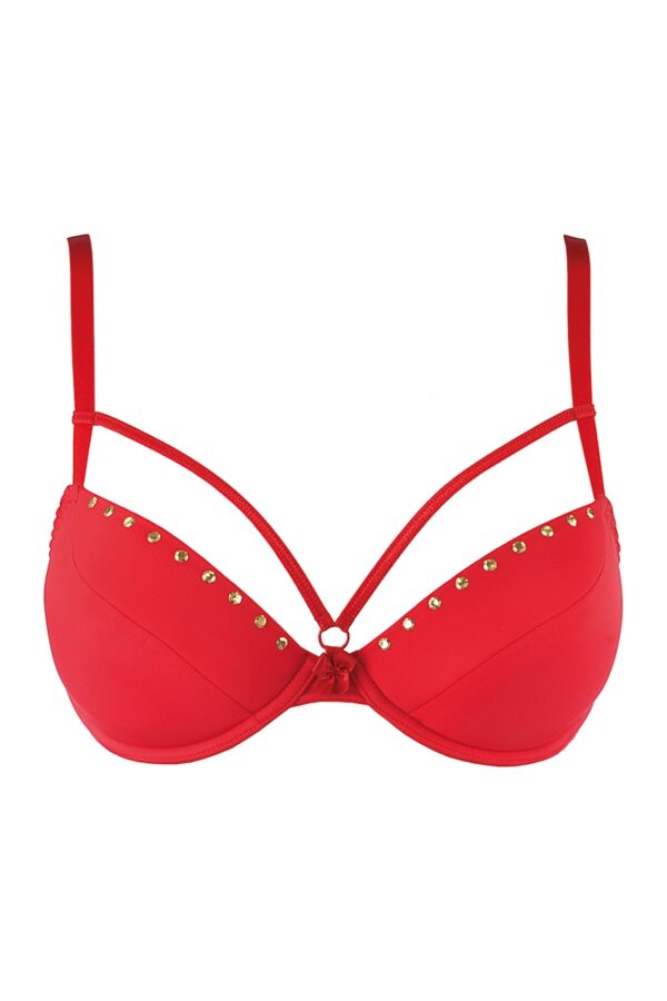 Soutien-gorge push-up rouge V-10351 – Axami - 94edenstreet.com - sexshop en ligne