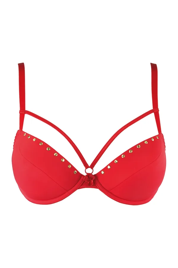 Soutien-gorge push-up rouge V-10351 – Axami - 94edenstreet.com - sexshop en ligne