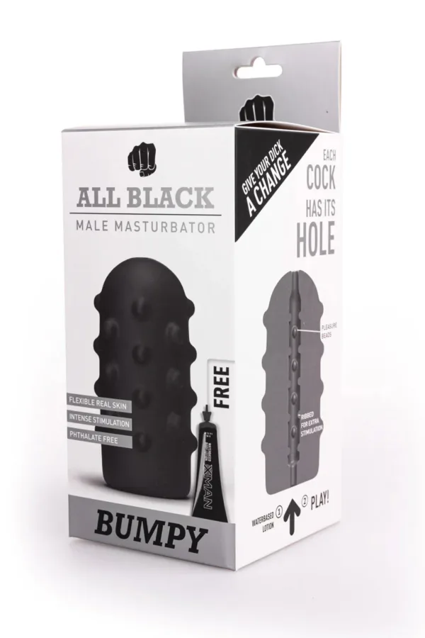 Masturbateur Bumpy – All Black - 94edenstreet.com - sexshop en ligne