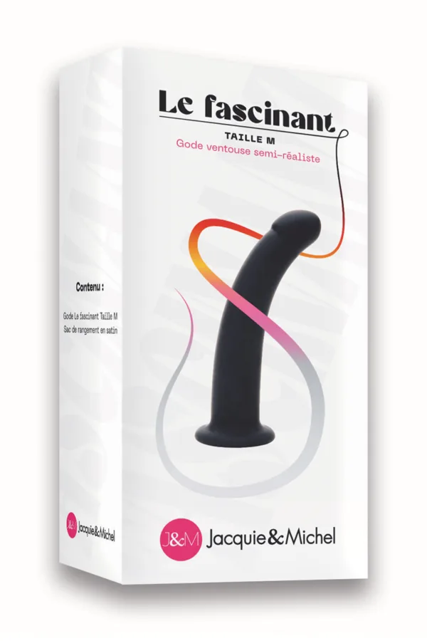 Gode ventouse Le fascinant 15x3cm – Jacquie et Michel - 94edenstreet.com - sexshop en ligne