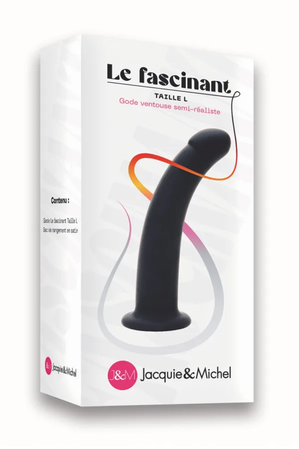 Gode ventouse Le fascinant 18×3,8cm – Jacquie et Michel - 94edenstreet.com - sexshop en ligne