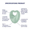 Doigt vibrant hybride Satisfyer Perfect pair 3 - 94edenstreet.com - sexshop en ligne