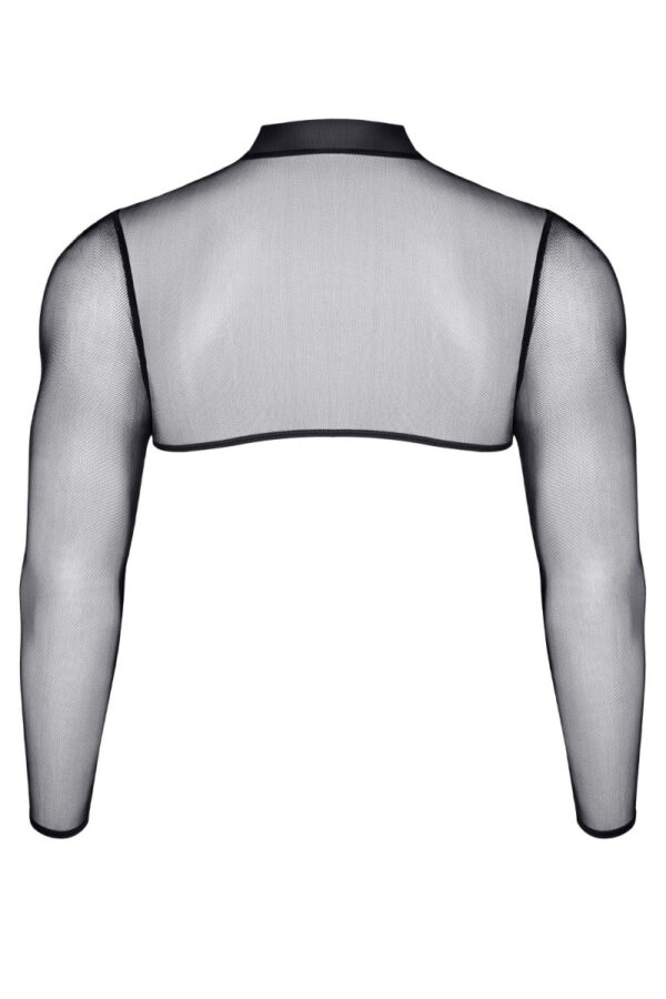 Crop top tulle noir transparent - Regnes – Image 3