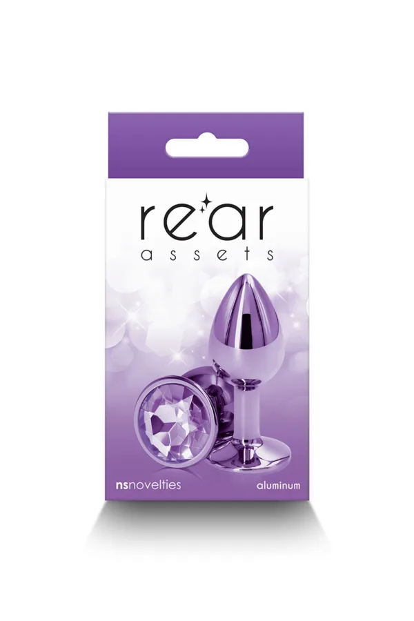 Plug bijou aluminium chromé violet S - 94edenstreet.com - sexshop en ligne