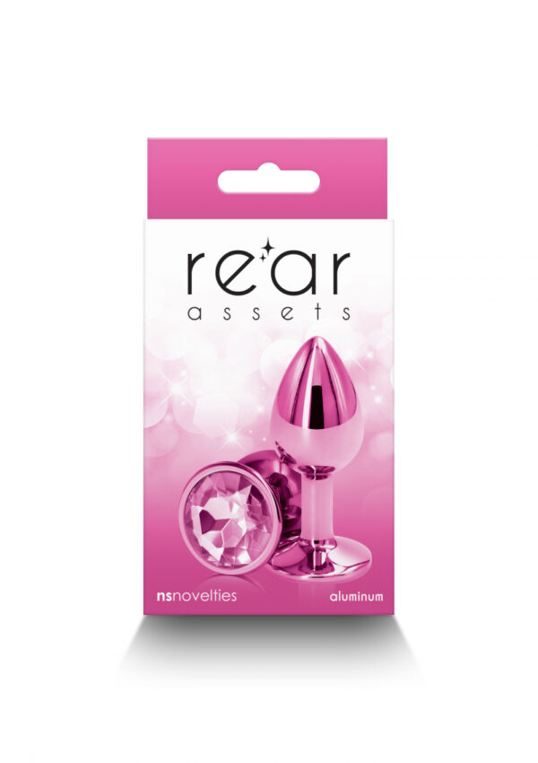 Plug bijou aluminium chromé rose S - 94edenstreet.com - sexshop en ligne