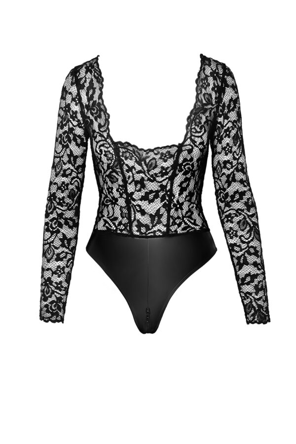 Body Psyché F296 wetlook et dentelle - 94edenstreet.com - sexshop en ligne