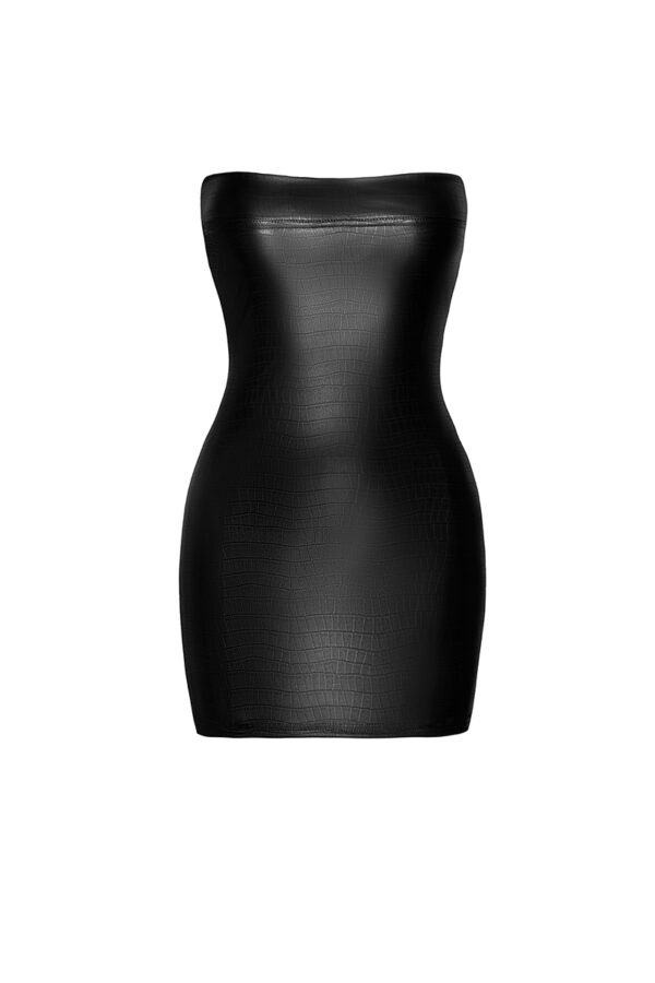 Mini robe bustier Wild F317 wetlook effet croco - 94edenstreet.com - sexshop en ligne