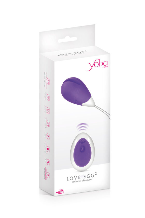 Oeuf vibrant Love Egg 2 violet – Yoba - 94edenstreet.com - sexshop en ligne