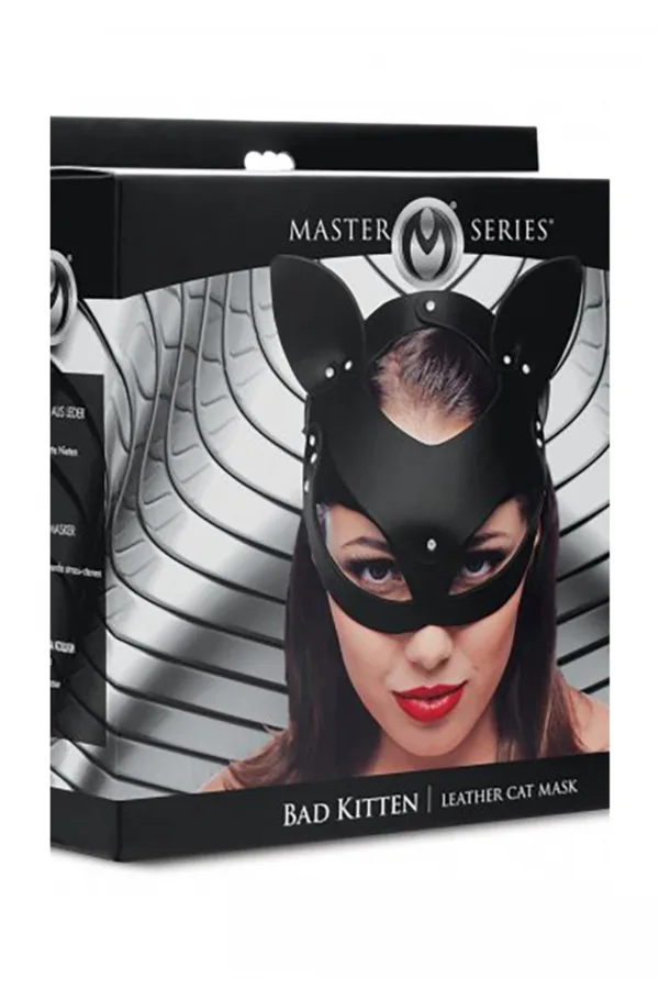Masque de chat en cuir Bad Kitten - 94edenstreet.com - sexshop en ligne