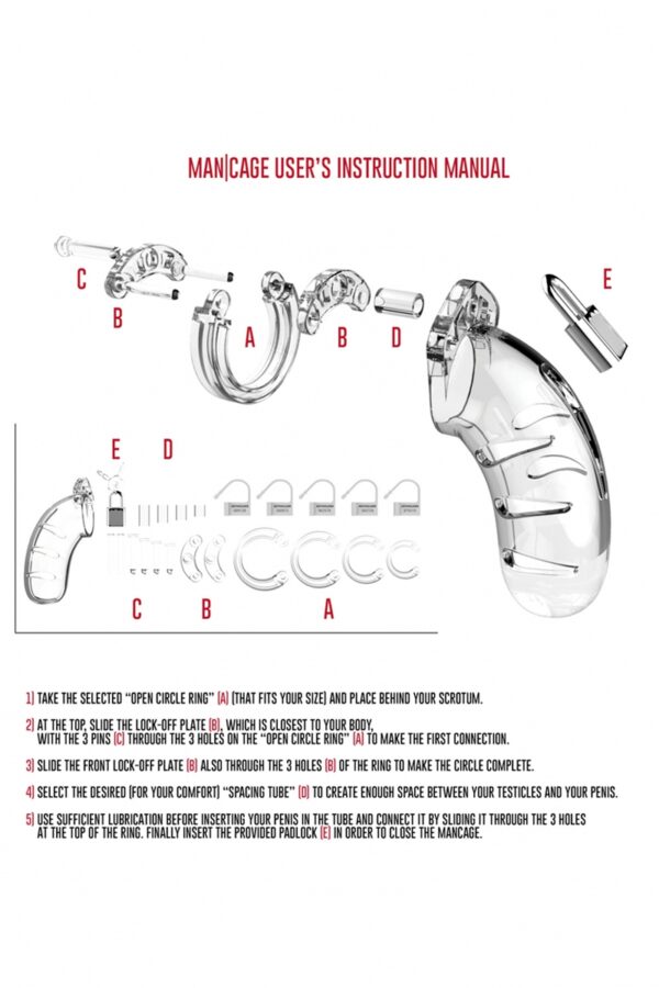 Cage de chasteté 11,5cm ManCage 03 - 94edenstreet.com - sexshop en ligne