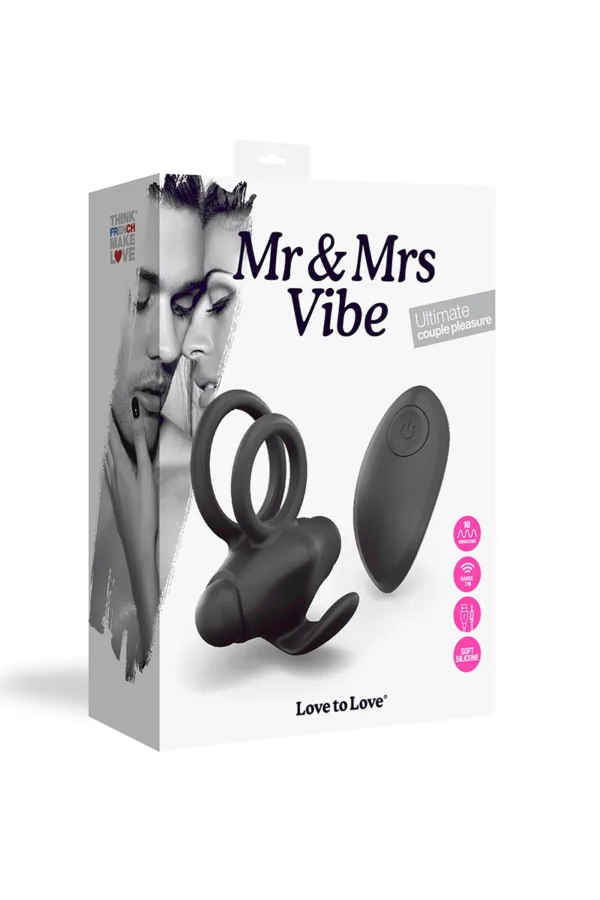 Cockring vibrant télécommandé Mr and Mrs Vibe - 94edenstreet.com - sexshop en ligne