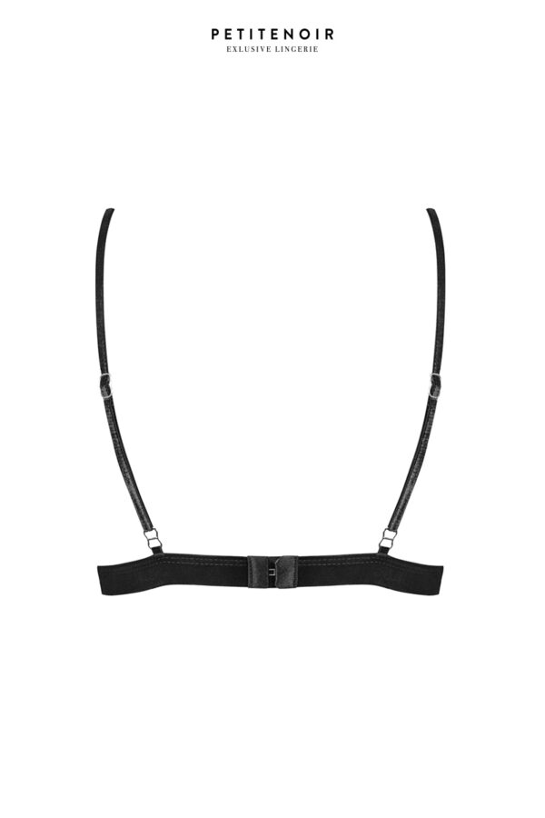 Soutien-gorge triangle dentelle et velours - 94edenstreet.com - sexshop en ligne