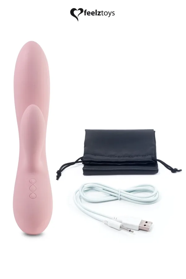 Vibromasseur rabbit Lea – rose - 94edenstreet.com - sexshop en ligne