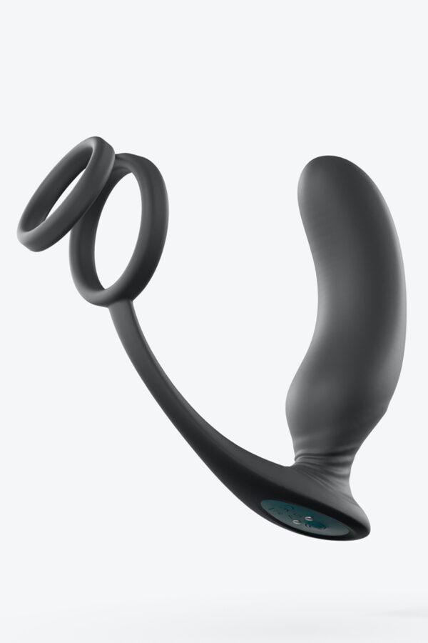 Stimulateur de prostate + cockring Double game - 94edenstreet.com - sexshop en ligne
